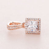 Elegance Pendant Rose Beads Jewelry Making Fit Silver Charm Bracelet