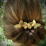 Vintage Hair Clip Silver Punk Leaves Comb Hairpins Women Girls Party Accessories