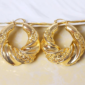 Big Hoop Earrings Geometric Wedding Copper Jewelry Findings