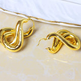 Romantic Geometric Hoop Earrings for Wedding