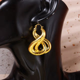Romantic Geometric Hoop Earrings for Wedding