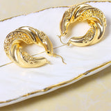 Big Hoop Earrings Geometric Wedding Copper Jewelry Findings