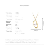 Geometric Pearl Necklace 925 Sterling Silver 18K Pearl Women