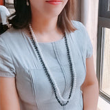 Crystal Beads Knotted Long Necklace for Women