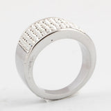Clear Crystal Stainless Steel Bling Crystal Ring Women