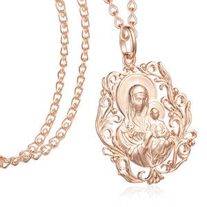 Snail Necklace Rose/White Pendant 585 Jewelry God Chains