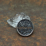 Crystal Beads Pave Round Charm Pendant for Jewelry Making