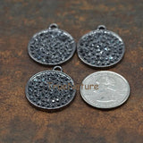 Crystal Beads Pave Round Charm Pendant for Jewelry Making