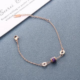 Titanium Steel Transfer Bead Retro Bracelet