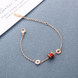 Titanium Steel Transfer Bead Retro Bracelet