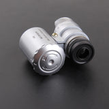 60x Handheld Mini Pocket Microscope Loupe LED Light