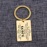 Funny Husband Keychain - Listen to Your Wife Advice