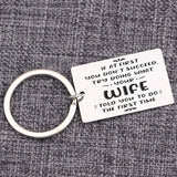 Funny Husband Keychain - Listen to Your Wife Advice