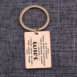 Funny Husband Keychain - Listen to Your Wife Advice