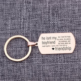 Keychain BBF Gift Stainless Steel Keyring Holder Jewelry Trinkets