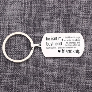 Keychain BBF Gift Stainless Steel Keyring Holder Jewelry Trinkets