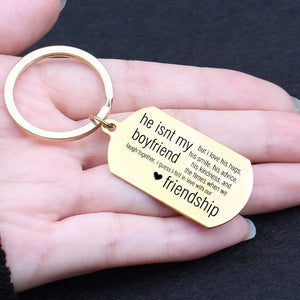 Keychain BBF Gift Stainless Steel Keyring Holder Jewelry Trinkets