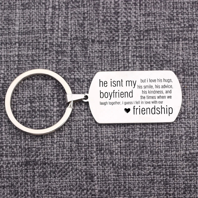 Keychain BBF Gift Stainless Steel Keyring Holder Jewelry Trinkets