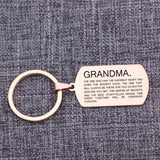 Grandma Gift Keychain Family Jewelry Car Accessories
