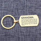 Grandma Gift Keychain Family Jewelry Car Accessories
