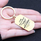 Stepdaughter Gift Keychain Dog Tag Pendant Mother's Day