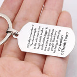 Engraved Thank You Keychain Colleague Gift