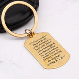 Engraved Thank You Keychain Colleague Gift