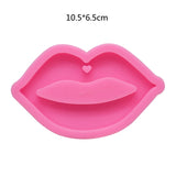 Sexy Lips Mouth Shape Keychain Silicone Mold DIY Candy Ice Cream Molds