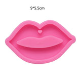 Sexy Lips Mouth Shape Keychain Silicone Mold DIY Candy Ice Cream Molds