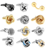 Knot Cufflinks 18 Styles Brass Material
