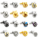 Knot Cufflinks 18 Styles Brass Material