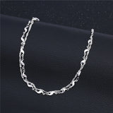 Korea Style Wave Anklet Bracelet Silver Chain Ankle Bracelet SB157