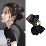 Double Sided Bow-Knot Hair Clip Hairpins Satin Barrette Hair Accessories