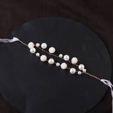 Bridal Bridesmaid Pearl Hand Flower Bracelet Wedding Gift