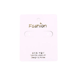 200PCS Silver Earings Display Cards 6x7.5cm - Jewelry Packaging