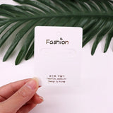 200PCS Silver Earings Display Cards 6x7.5cm - Jewelry Packaging