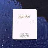 200PCS Silver Earings Display Cards 6x7.5cm - Jewelry Packaging