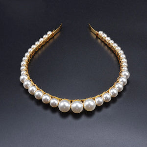Baroque Faux Pearl Hairband for Women