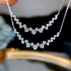 Zircon Charm Choker Short Chain Necklace for Women