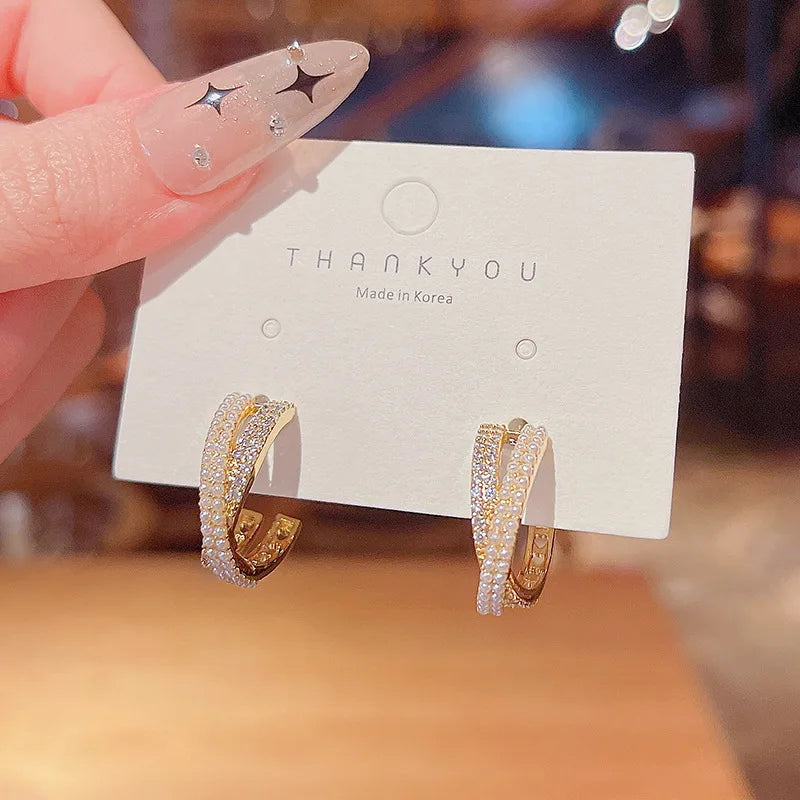 Zircon Bowknot Mickey Head Earrings Women Creative Gift