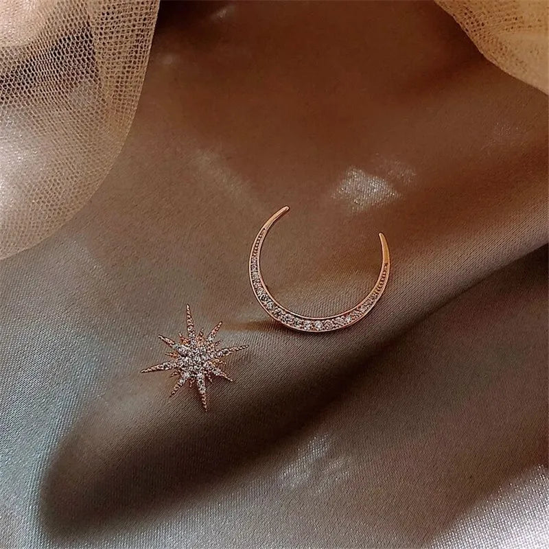 Octagonal Star Tassel Earring for Women Crystal Earings