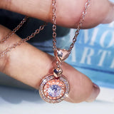 AAAA Zircon Pendant Necklace 925 Silver Women's Chain