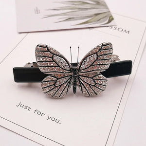 Colorful Butterfly Crystal Hairpin Girls Hair Accessories Clips