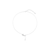 Kpop 925 Silver Butterfly Pearl Pendant Choker Chain Necklace for Women