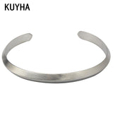 Matte Stainless Steel Bracelets Bangles for Women