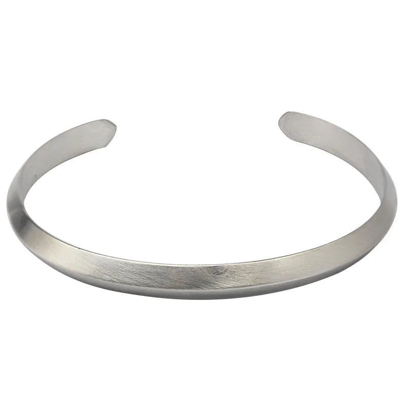 Matte Stainless Steel Bracelets Bangles for Women