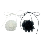 Lace Necklace Chokers For Women Rose Flower Neckband Collar