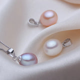 5A Flawless Cultured Pearl Pendant for DIY Necklace - Melon Seed Clasp