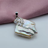 Natural Freshwater Pearl Pendant Baroque Ladies Necklace