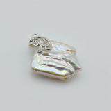 Natural Freshwater Pearl Pendant Baroque Ladies Necklace